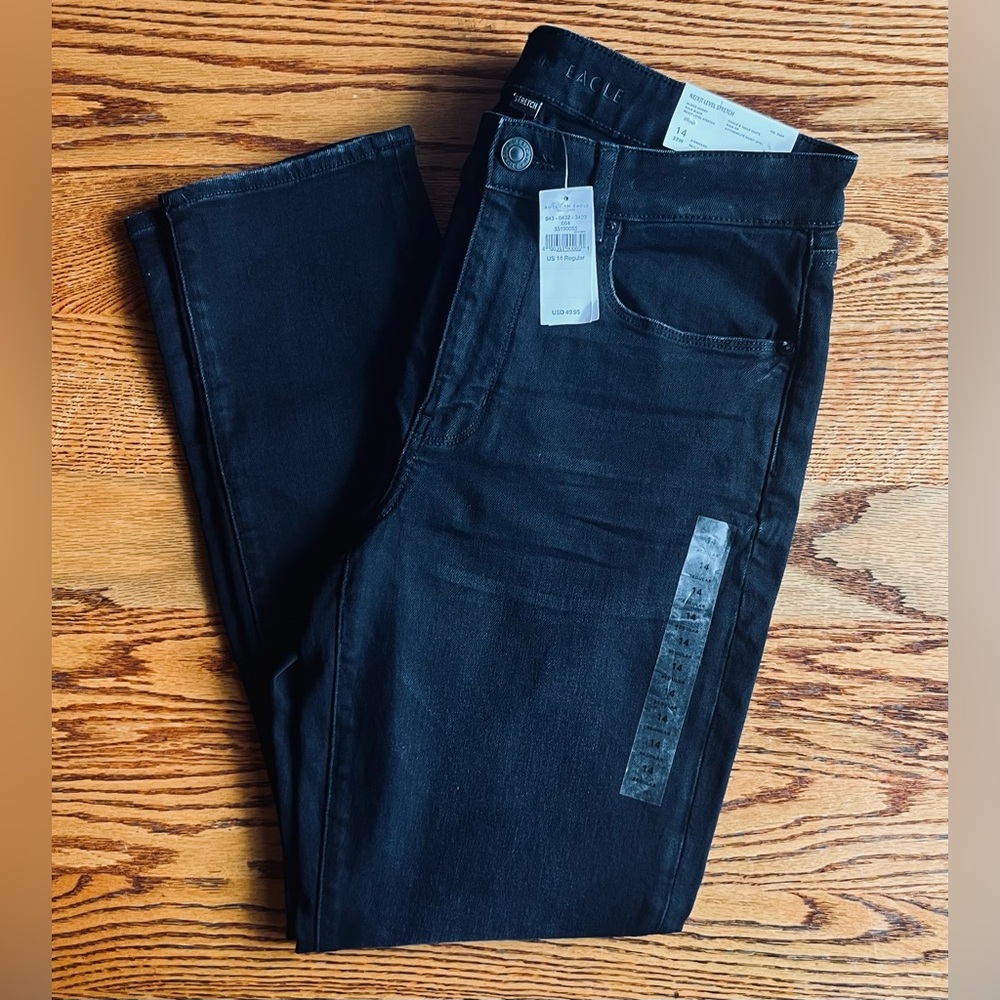 American Eagle Ne(x)t Level Stretch - Hi-Rise Black Skinny Jeans